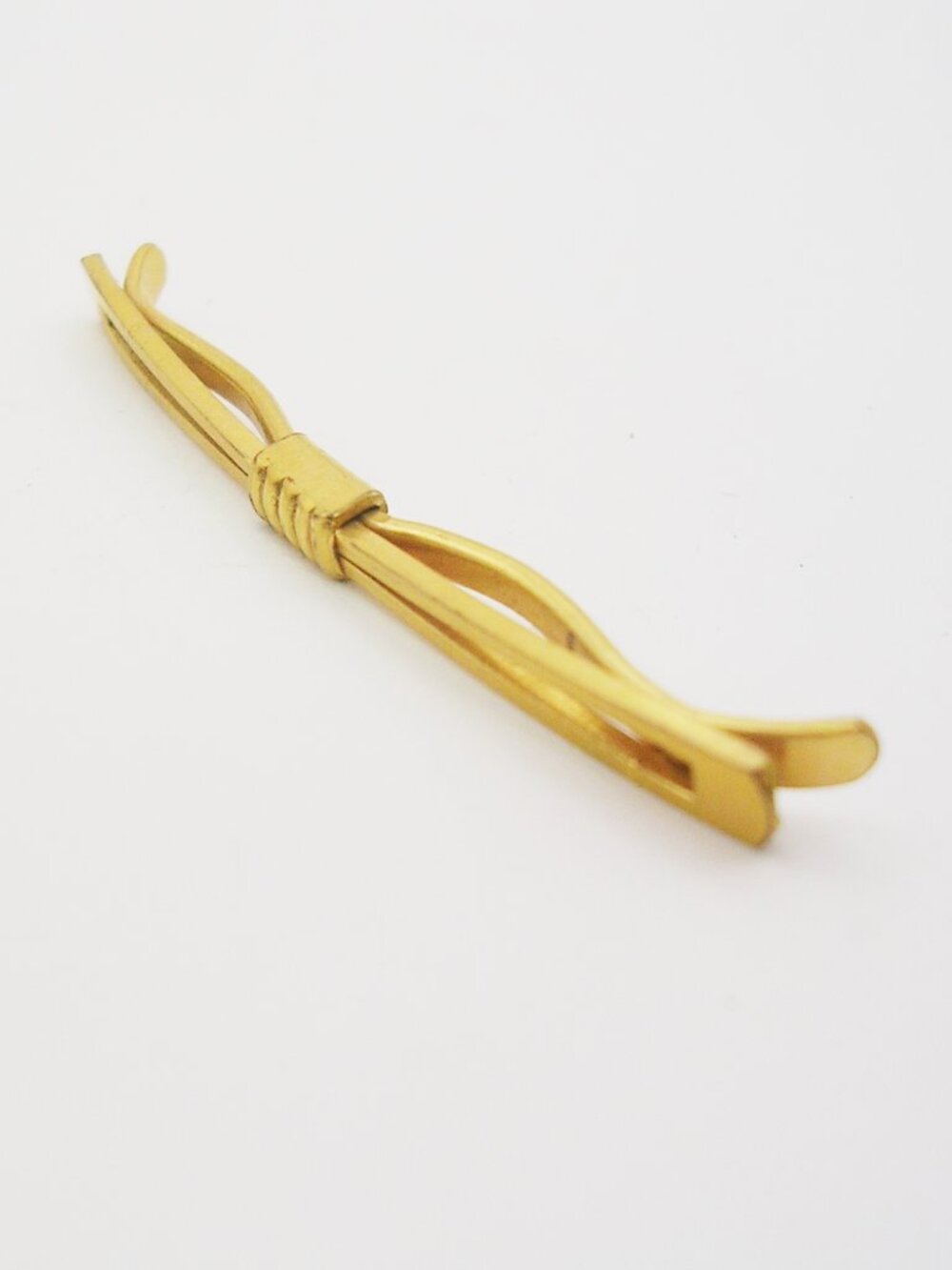 Art Deco Collar Bar Holder slide on gold plate classic vintage Suit Accessory
